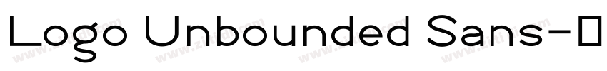 Logo Unbounded Sans字体转换